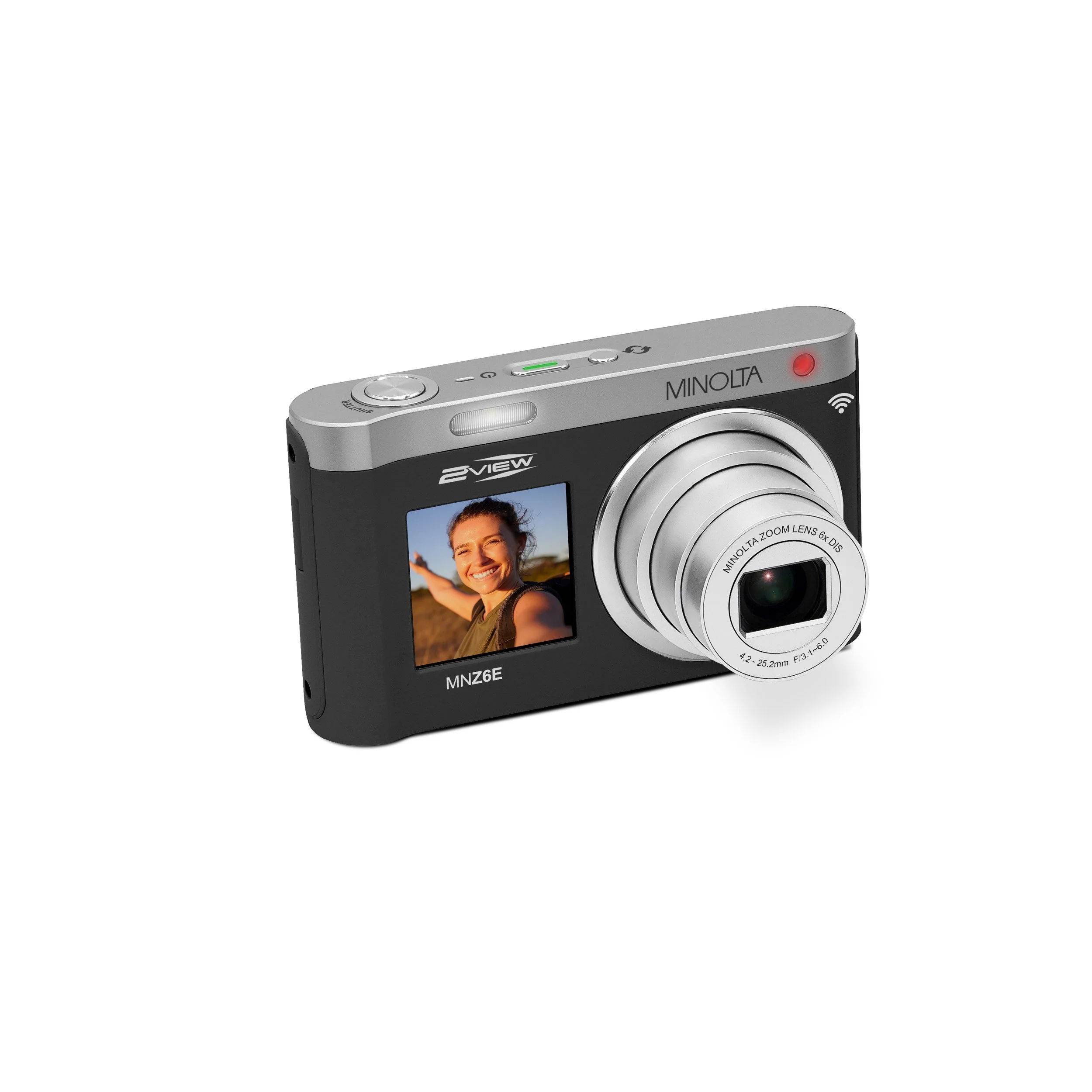MNZ6E 64MP / 4K Ultra HD / Dual Screen Compact Camera — Minolta